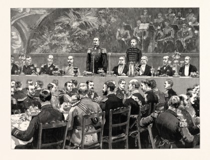 THE VISIT OF THE FRENCH FLEET: ADMERIL GERVAIS RETURNING THANKS: "La reception flatteuse et