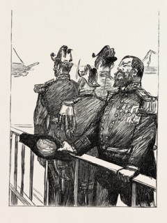 THE VISIT OF THE FRENCH FLEET: THE LEADER OF THE CHEERS