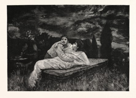 TESS OF THE D'URBERVILLES: "They reached the cloister-garth, where were the graves of the monks.