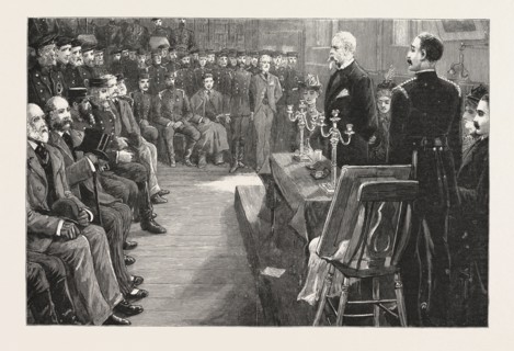 THE PRESENTATION TO SIR EYRE MASSEY SHAW, ON THE OCCASION OF HIS RETIREMENT, BY THE OFFICERS AND