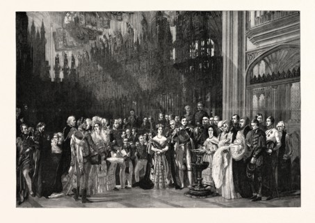 THE CHRISTENING OF H.R.H. THE PRINCE OF WALES IN ST. GEORGE'S CHAPEL, WINDSOR CASTLE, JANUARY 25,