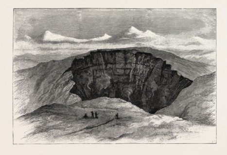 THE CRATER OF THE ACTIVE VOLCANO, ASAMAYAMA