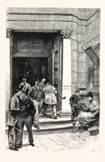 THE LONDON STOCK EXCHANGE, THE ENTRANCE IN CAPEL COURT: "The entrance was opened in 1801, and is