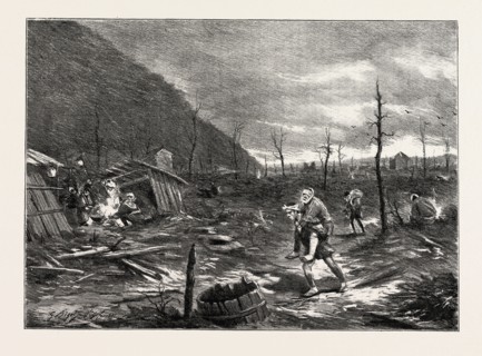 THE GREAT EARTHQUAKE IN JAPAN, THE SCENE OF THE DISASTER: PART OF THE TOWN OF GIFU, BURNED DOWN