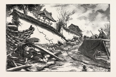 THE GREAT EARTHQUAKE IN JAPAN, VIEWS AT THE SCENES OF THE DISASTER: MOTHER AND CHILD, KILLED BY THE