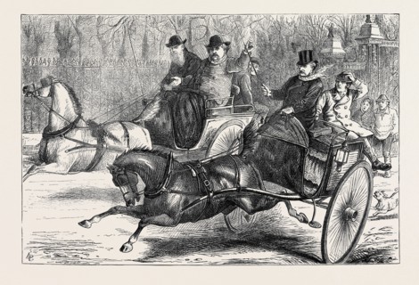 NEWSPAPER CORRESPONDENTS RACING FROM SANDRINGHAM