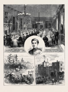 LORD OSSULSTON'S COMING OF AGE: THE BANQUET; LORD OSSULSTON; WILD CATTLE, CHILLINGHAM PARK;