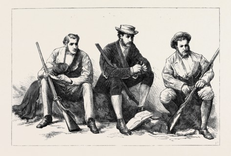 THE SEARCH FOR DR. LIVINGSTONE: (FROM LEFT TO RIGHT) W.O. LIVINGSTONE, ESQ.; LIEUTENANT L.S.
