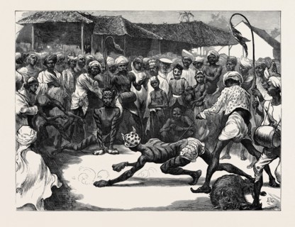 INDIAN SKETCHES: HUMAN TIGERS AT THE MOHURRUM FESTIVAL