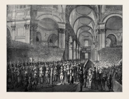 APRIL 23, 1789: KING GEORGE III. VISITING ST. PAUL'S AFTER HIS RECOVERY