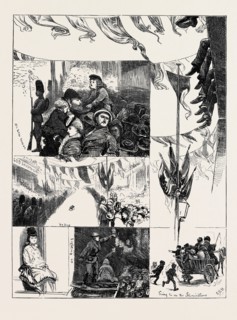 SKETCHES ON THANKSGIVING DAY, LONDON