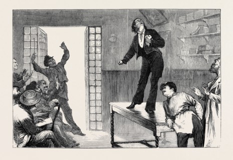 THANKSGIVING DAY: SCENE FROM THE PARISIAN PLAY "RABAGAS"