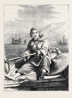 THE DUKE OF EDINBURGH'S COLLECTION AT THE SOUTH KENSINGTON MUSEUM, LONDON: A BOAT GIRL AT CANTON