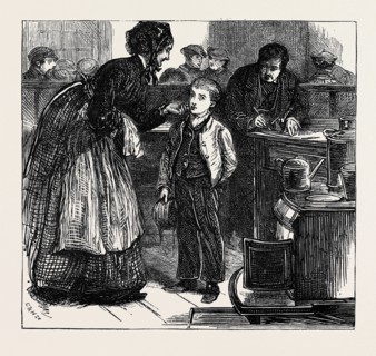 HOME FOR NEWS-BOYS IN THE METROPOLIS: ARRIVAL OF A NEW BOY
