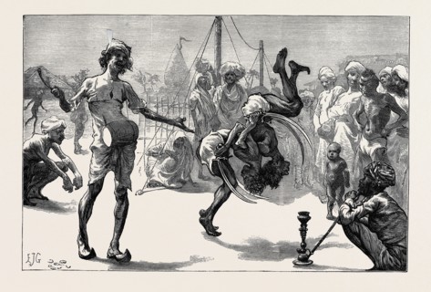 SKETCHES FROM INDIA: TUMBLERS AND JUGGLERS