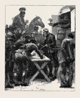 THE VOLUNTEER REVIEW AT BRIGHTON: REFRESHMENTS ON THE FIELD