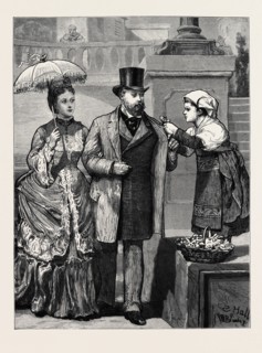 ROME: THE PRINCE AND PRINCESS OF WALES AND THE IMPORTUNATE FLOWER GIRL
