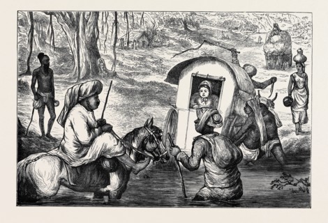 INDIAN SKETCHES, CROSSING A NULLAH