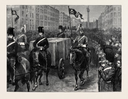 THE FUNERAL OF LORD MAYO: THE PROCESSION PASSING OVER CARLISLE BRIDGE
