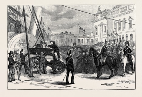 THE FUNERAL OF LORD MAYO: THE LANDING FROM THE "ENCHANTRESS "