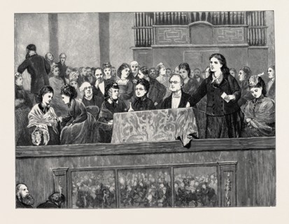WOMEN'S RIGHTS: A MEETING AT THE HANOVER SQUARE ROOMS