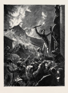 MOUNT VESUVIUS: THE NEAPOLITAN POPULACE ATTACKING SAN GENNARO