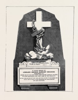 MEMORIAL TO MR. L.G.E. CHILDERS, LOST ON BOARD H.M.S. "CAPTAIN"
