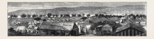 PANORAMA OF THE DIAMOND FIELDS, VAAL RIVER, SOUTH AFRICA