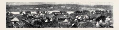 PANORAMA OF THE DIAMOND FIELDS, VAAL RIVER, SOUTH AFRICA