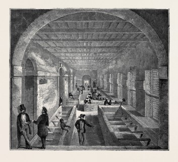 THE INDO-CHINESE OPIUM TRADE, AT AN OPIUM FACTORY AT PATNA: THE MIXING ROOM