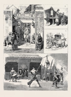 ROUND THE WORLD YACHTING IN THE "CEYLON," XVIII., CANTON: 1. The Town Gate; 2. A Street Dentist; 3.