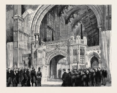 THE PRINCE OF WALES AT ETON COLLEGE: UNVEILING OF THE MEMORIAL ORGAN-SCREEN TO THE OLD ETONIANS WHO