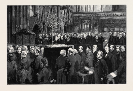 FUNERAL OF THE LATE CHARLES ROBERT DARWIN IN WESTMINSTER ABBEY, LONDON