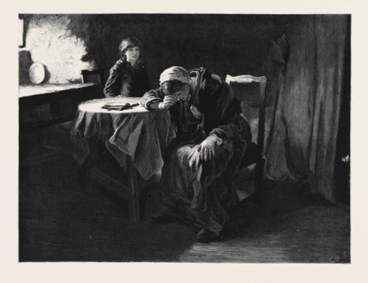 "BEREAVED" FROM THE PICTURE BY FRANK HOLL, A.R.A.