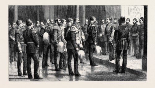CONSTANTINOPLE, PRESENTATION OF THE ORDER OF THE BLACK EAGLE TO THE SULTAN BY THE SPECIAL GERMAN