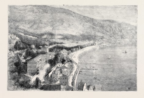 HER MAJESTY'S VISIT TO MENTONE: GARE-Ãƒâ‚¬-VENT, MENTONE (THE CHÃƒâ€öLET DES ROSIERS IS MARKED WITH