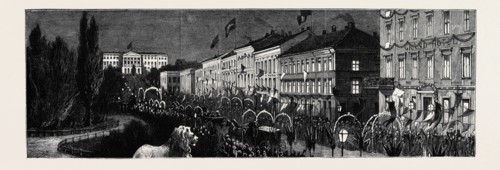 THE ROYAL SWEDISH MARRIAGE; RECEPTION OF THE CROWN PRINCE OF SWEDEN AND NORWAY AND HIS BRIDE AT