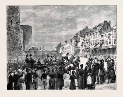 THE APPROACHING ROYAL MARRIAGE:  ARRIVAL OF PRINCESS HELEN AND PRINCE LEOPOLD AT WINDSOR