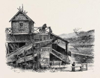 SIBERIA: GOLD MINE AND WASHING-HOUSE AT KARA