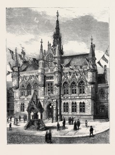 THE DUKE OF EDINBURGH IN SCOTLAND: THE NEW MUNICIPAL BUILDINGS, INVERNESS, OPENED BY THE DUKE