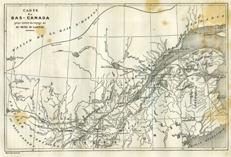 Map, Canada, 19th century