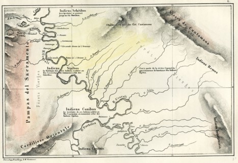 Map, 1869, Peru