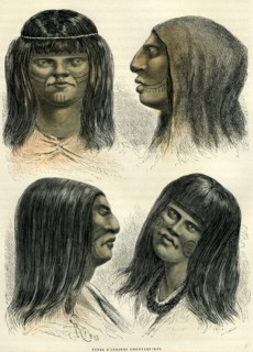 Chontaquiros indians, 1869, Peru