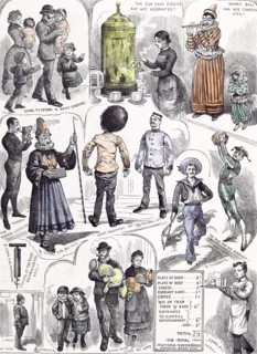 At the Royal Victoria Coffee Hall, Waterloo Road, South London, 19th century, Parents; happy