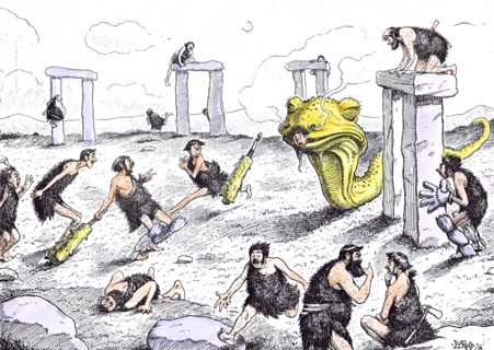 Prehistoric Peeps, Un match de cricket