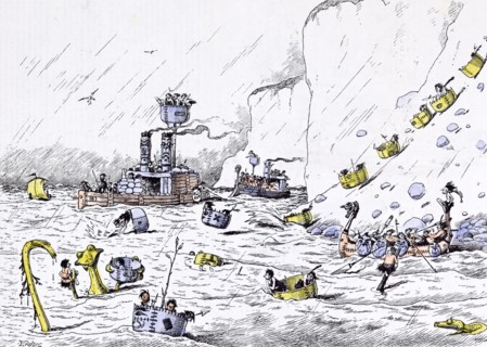 Prehistoric Peeps, Manoeuvres navales