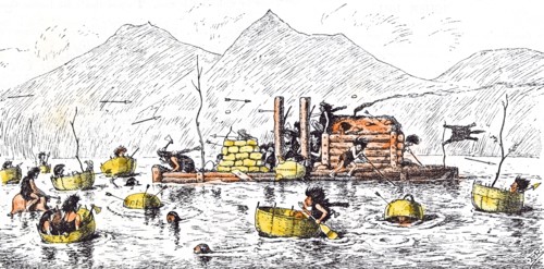 Prehistoric Peeps, Combat naval