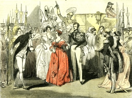 Queen's visit to the Opera House, 1846, London