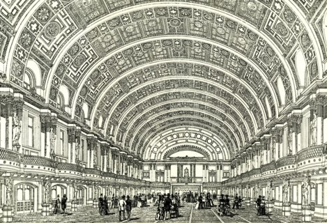People's Palace, London, U.K., 1887, the Queen's hall opened by Her Majesty