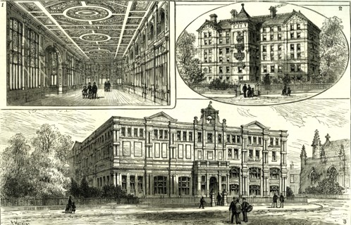 Whitechapel, London, U.K., 1887, Princess of Wales opened the new buildings of the London Hospital,